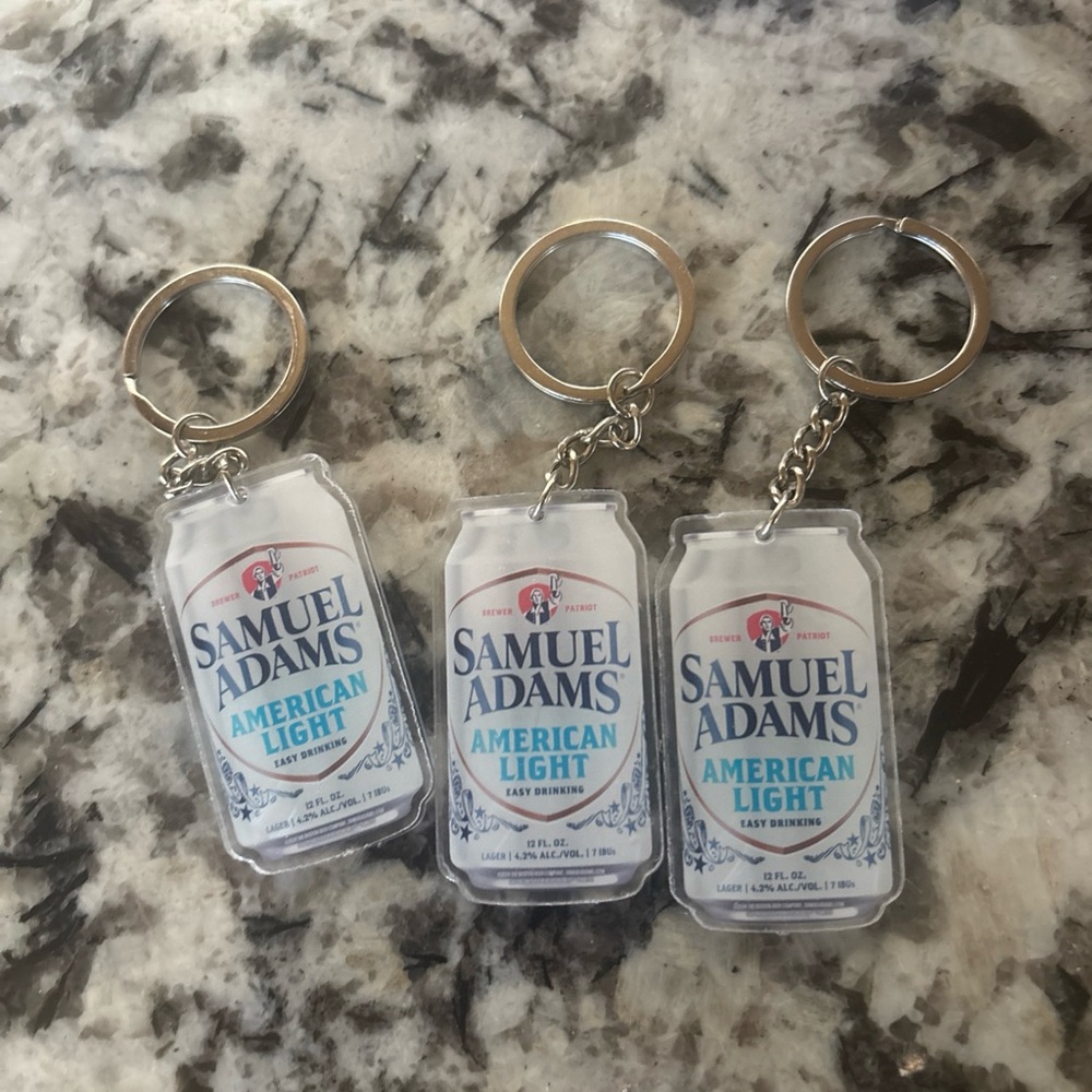 3 Samuel Adams American Light Keychain